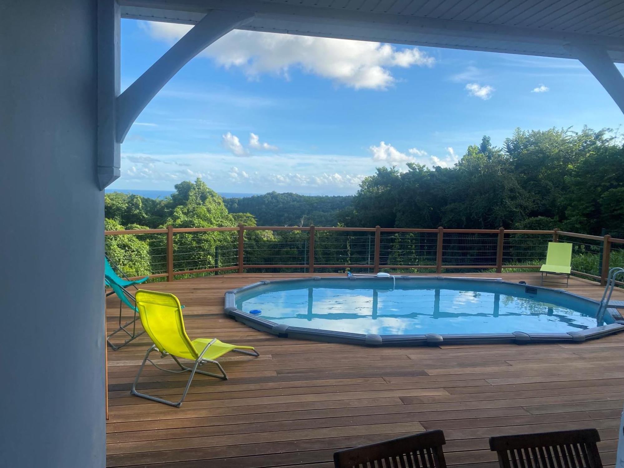 Les Terrasses De Maelle - Jolie Villa F4 Vue Mer Riviere-Salee 외부 사진