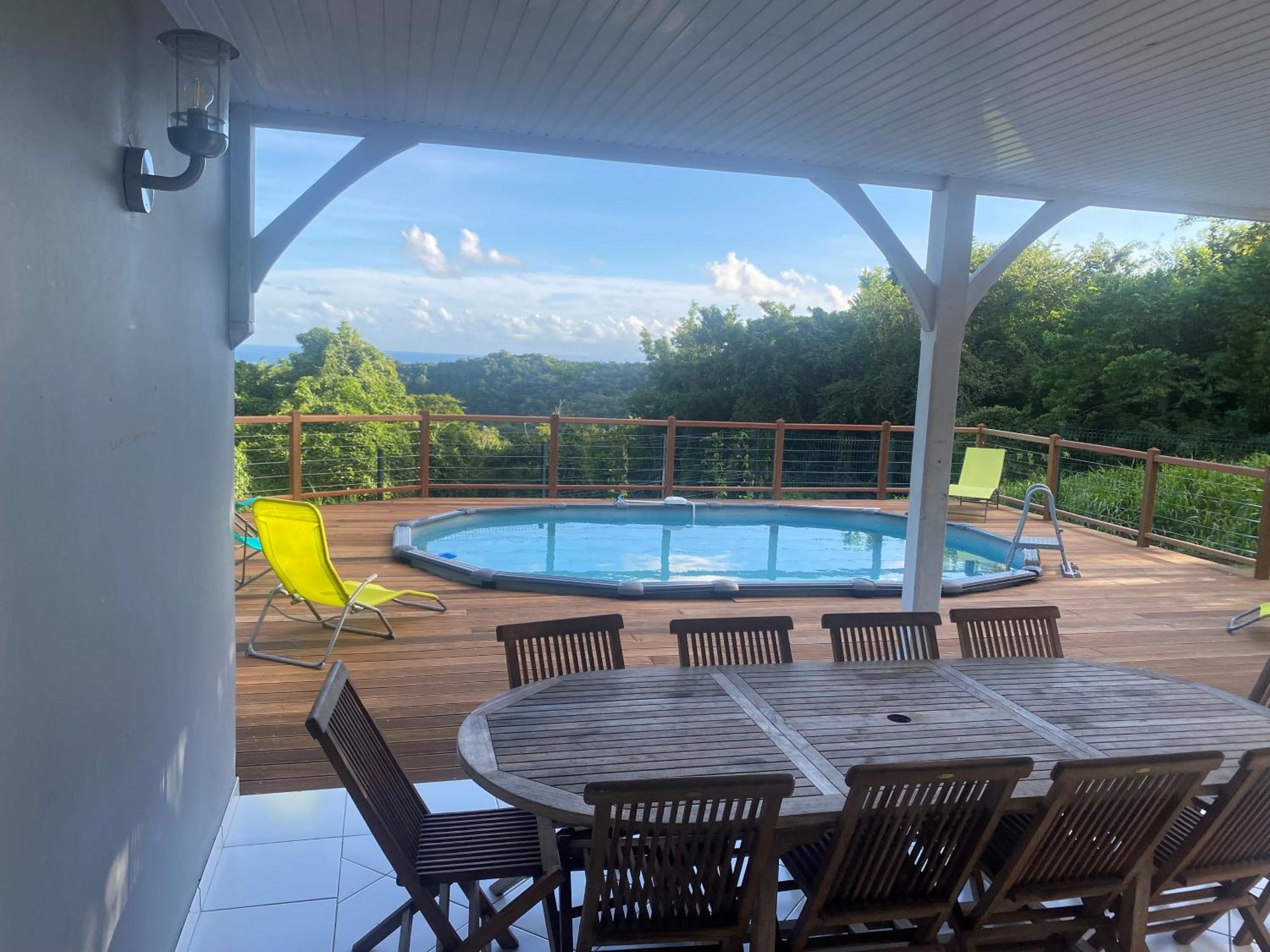 Les Terrasses De Maelle - Jolie Villa F4 Vue Mer Riviere-Salee 외부 사진