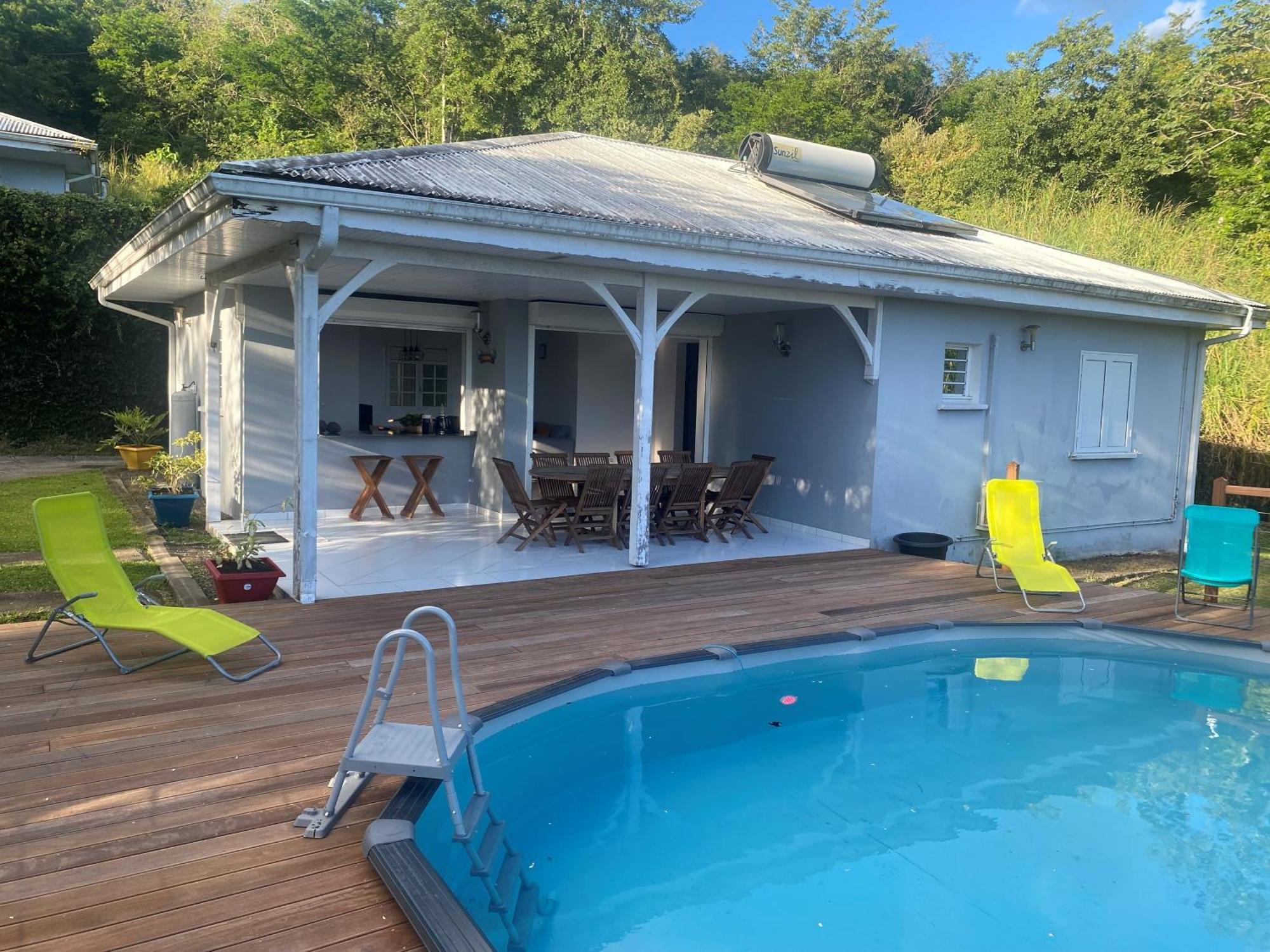 Les Terrasses De Maelle - Jolie Villa F4 Vue Mer Riviere-Salee 외부 사진